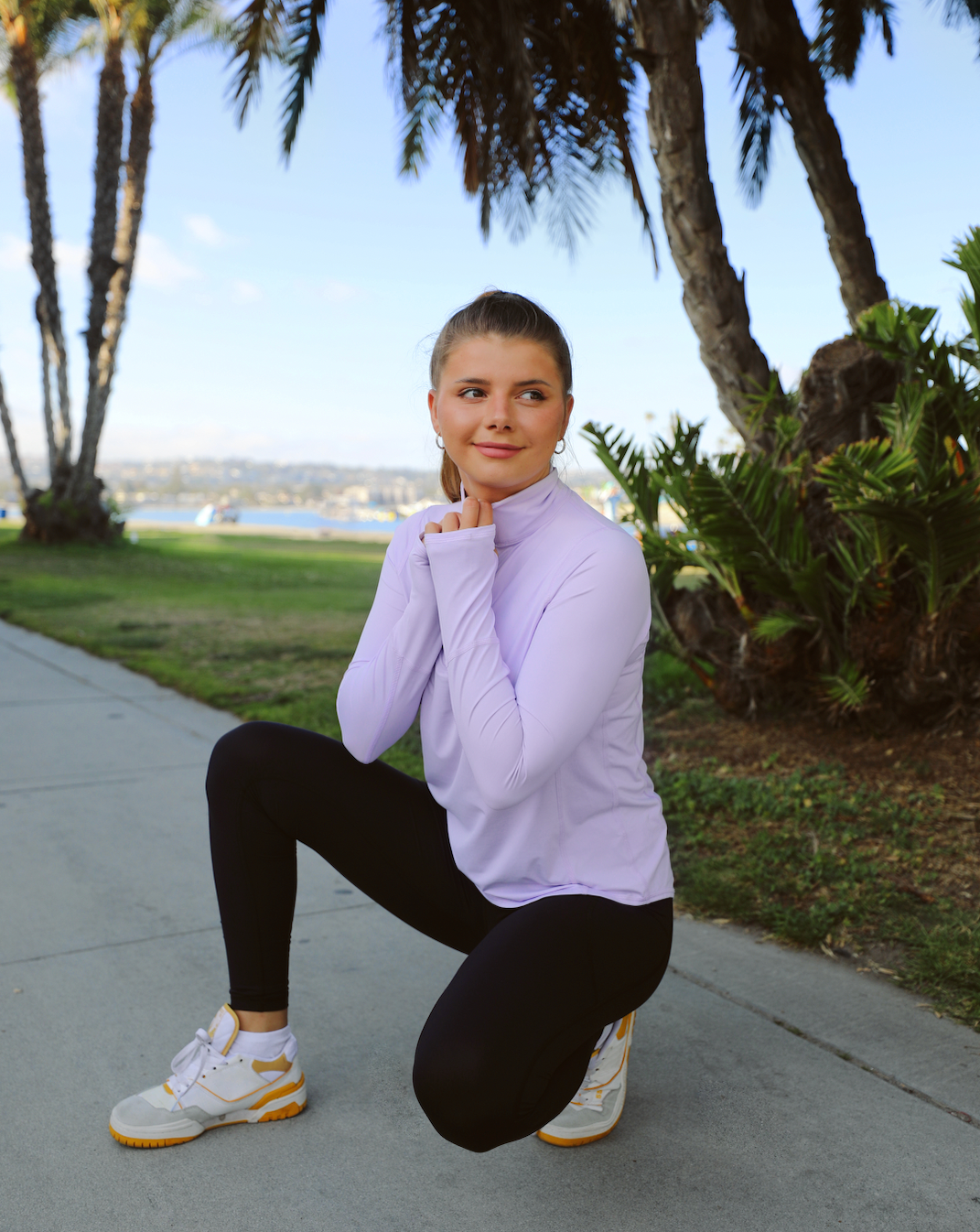 Mock Zip Top Relaxed