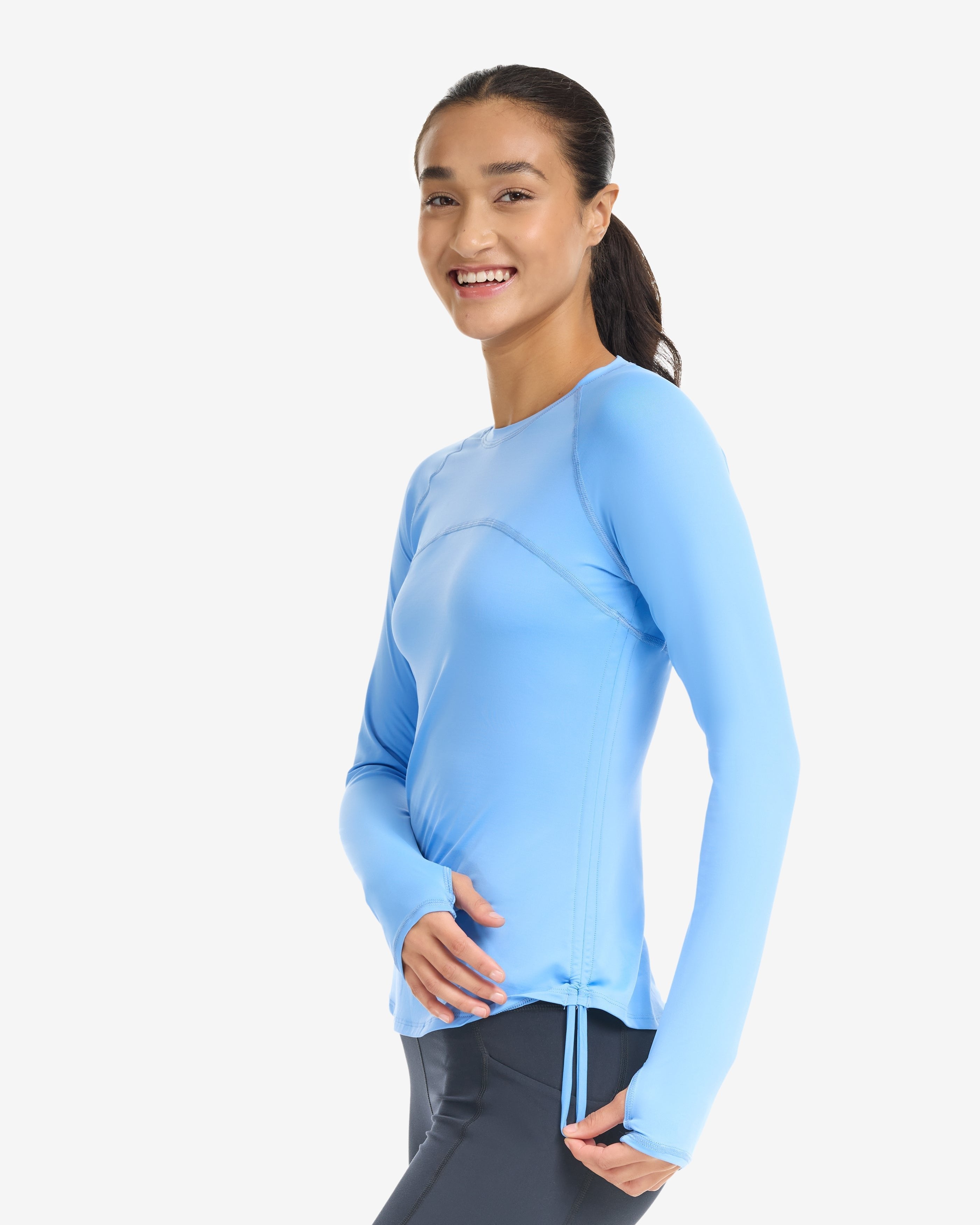 Drawstring Crew Sunshirt