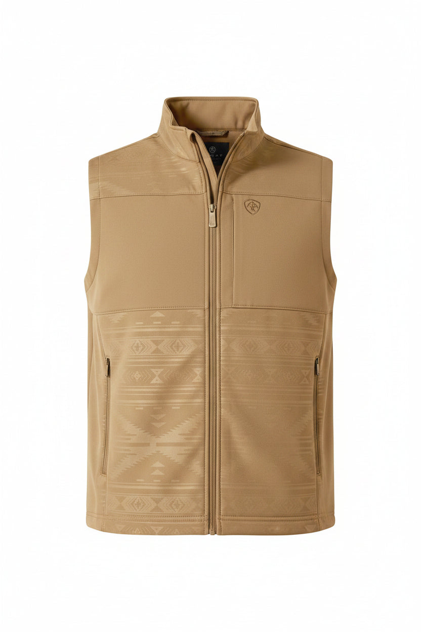 Ariat Mens "Vernon" Softshell Vest – Wind-Resistant Stretch Outdoor Vest