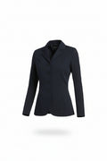 black riding jacket on a white background
