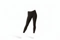 black athletic riding leggings 