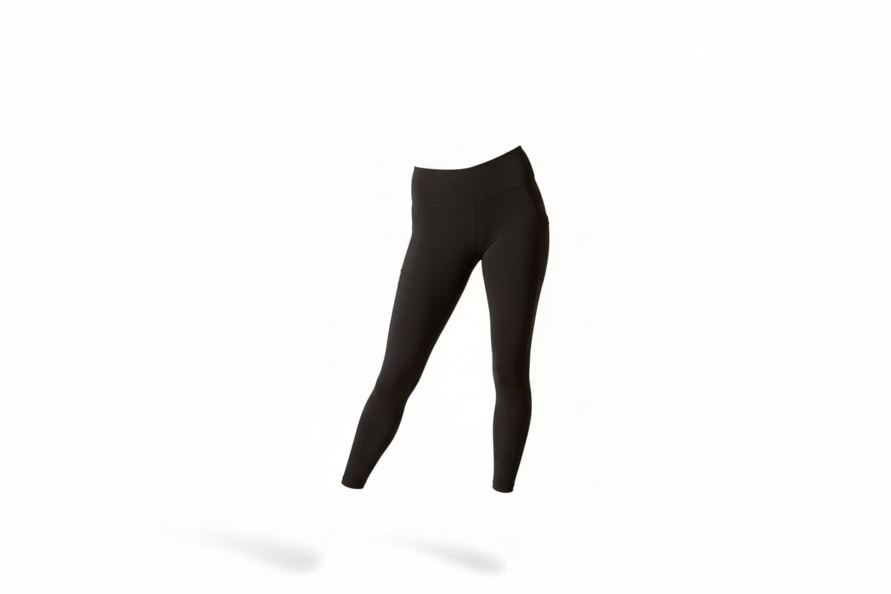 black athletic riding leggings 