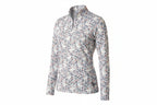 floral long-sleeve athletic shirt
