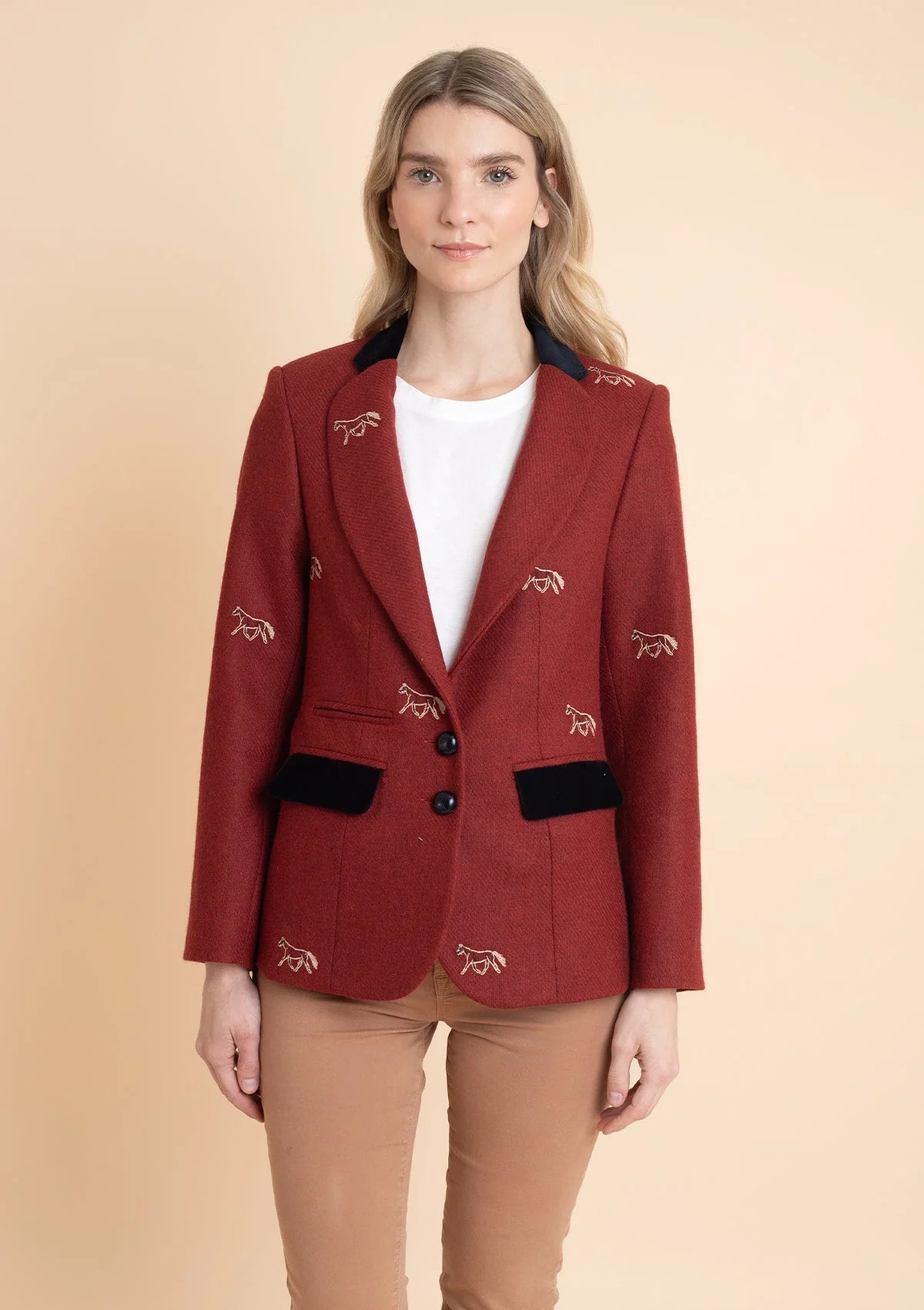 Cavaletti Blazer | Embroidered Italian Wool