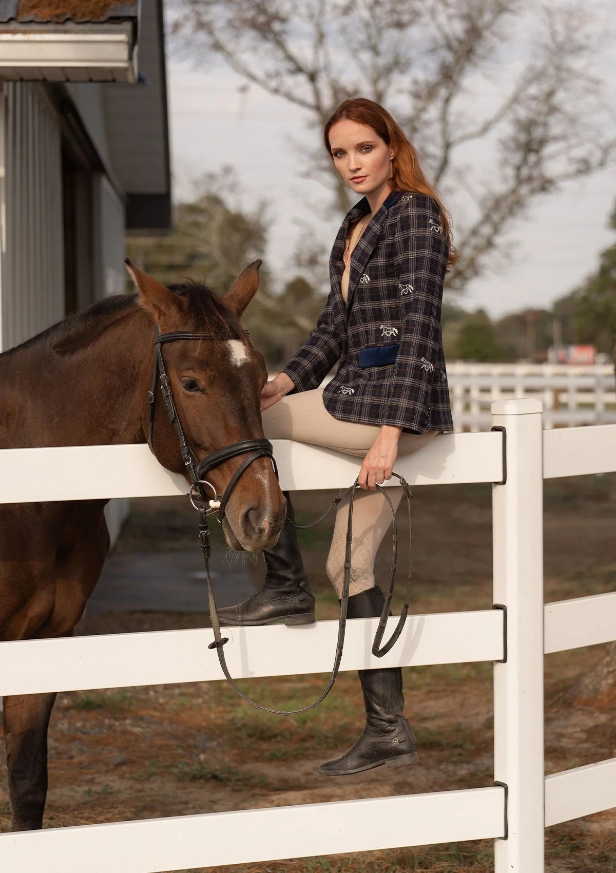 Cavaletti Blazer | Embroidered Italian Wool