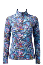 colorful patterned shirt on a white background