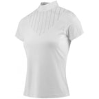 White short-sleeve equestrian top