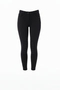 Black riding leggings on a white background