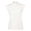 White sleeveless athletic top