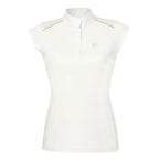 White sleeveless athletic top