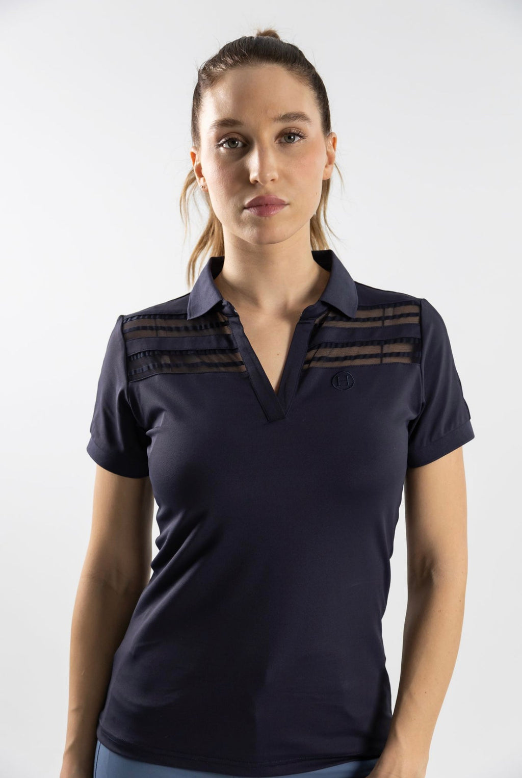 Punch Mesh Short Sleeve Polo