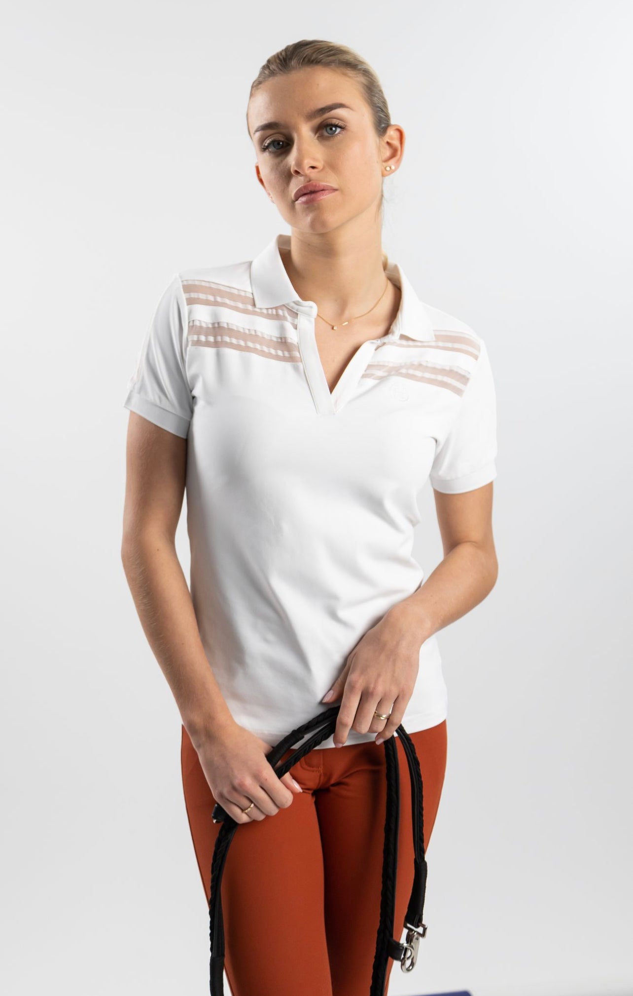 Punch Mesh Short Sleeve Polo