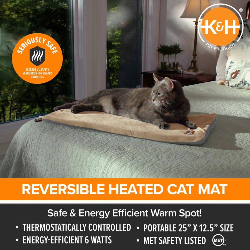 Thermo-Kitty Mat Heated Cat Bed