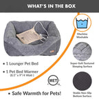 Thermo-Pet Lounge Sleeper Heated Cat & Dog Bed