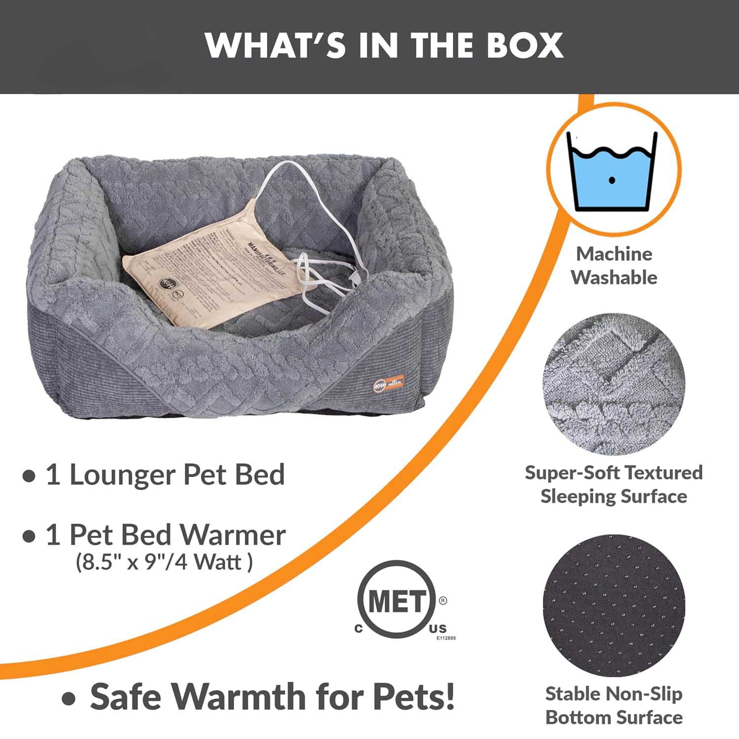 Thermo-Pet Lounge Sleeper Heated Cat & Dog Bed