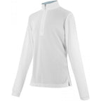White long-sleeve equestrian shirt
