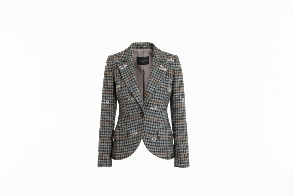 Scarlet Blazer - Embroidered Italian Wool