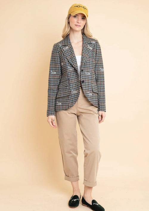 Scarlet Blazer - Embroidered Italian Wool