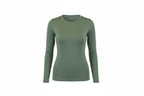 green long-sleeve athletic top