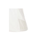 close up of white athletic tops mesh panel